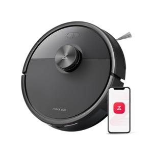 roborock Q7 M5 Robot Vacuum and Mop Combo, 10,000Pa HyperForce Suction, Robotic Vacuum Cleaner, Dual Anti-Tangle System, APP-Controlled Mopping, LiDAR Navigation, for Pet Hair and Carpet, Black