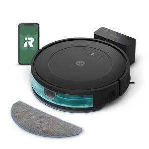 iRobot Roomba Robot Vacuum and Mop Combo (Y0140) - Vacuums and mops, Easy to use, Power-Lifting Suction, Multi-Surface Cleaning, Smart Navigation Cleans in Neat Rows, Self-Charging, Works with Alexa