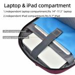 DUSLANG 17 in Water‑Resistant Laptop Backpack Rose