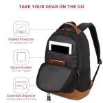 SwissGear 16 in Laptop Backpack Black Brown