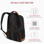 SwissGear 16 in Laptop Backpack Black Brown