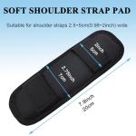 SOGOYFLA Removable Breathable Strap Pad Black