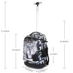 Tilami 18 in Rolling Leopard Laptop Backpack Black