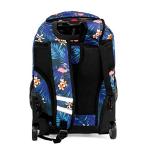 J World NY 18 in Sunrise Kids Rolling Backpack Flamingo