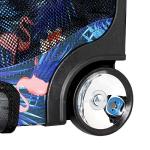 J World NY 18 in Sunrise Kids Rolling Backpack Flamingo