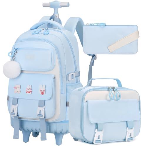 DIGOBAY rolling backpack 3-in-1 set with lunch bag