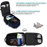 Meetbelify Girls Rolling Backpack Cute