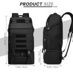 OIWAS 15.6 in Insulated Lunch Laptop Backpack Black