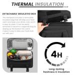 OIWAS 15.6 in Insulated Lunch Laptop Backpack Black