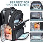 MOZETO 17 in Anti‑Theft Insulated Lunch Laptop Backpack