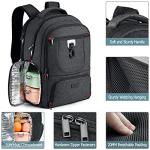 MOZETO 17 in Anti‑Theft Insulated Lunch Laptop Backpack