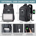 MOZETO 17 in Anti‑Theft Insulated Lunch Laptop Backpack