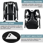 MOZETO 17 in Anti‑Theft Insulated Lunch Laptop Backpack