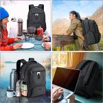 MOZETO 17 in Anti‑Theft Insulated Lunch Laptop Backpack