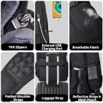 YAMTION 17.3 in Insulated Lunch Laptop Backpack USB