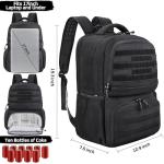 YAMTION 17.3 in Insulated Lunch Laptop Backpack USB