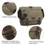 Dasein Canvas Messenger Bag Army Green 15in