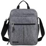 Eastsport Crossbody Purse Gray Static Dot