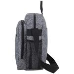 Eastsport Crossbody Purse Gray Static Dot