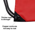 HOLYLUCK Drawstring Gym Sackpack Red