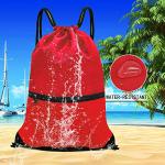 HOLYLUCK Drawstring Gym Sackpack Red