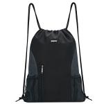 WANDF Water‑Resistant Mesh Drawstring Sackpack Black