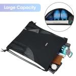 WANDF Water‑Resistant Mesh Drawstring Sackpack Black