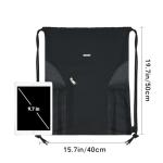 WANDF Water‑Resistant Mesh Drawstring Sackpack Black