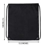 Vorspack Bulk Drawstring Backpacks 10‑Pack Black