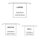 BINGONE Waterproof PE Drawstring Bags 5‑Pack