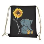 Upetstory Elephant Drawstring Gym Bag Outdoor
