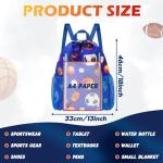WAWSAM Kids Drawstring Bag with Pockets