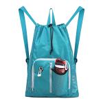 BeeGreen Mesh Drawstring Backpack Teal
