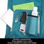BeeGreen Mesh Drawstring Backpack Teal
