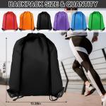 Drawstring Bags 6‑Pack Sports Gym Travel
