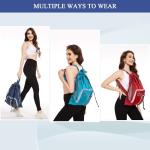 BeeGreen Mesh Drawstring Backpack Teal