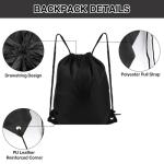 Drawstring Bags 6‑Pack Sports Gym Travel
