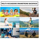 BeeGreen Mesh Drawstring Backpack Teal