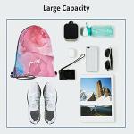 Beabes Marble Drawstring Backpack Marbling Design