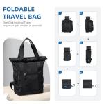 GOLF QUALITY Convertible Tote Backpack Black