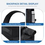 GOLF QUALITY Convertible Tote Backpack Black