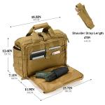 Stypos 14in Tactical Messenger Laptop Bag Khaki