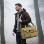 Stypos 14in Tactical Messenger Laptop Bag Khaki