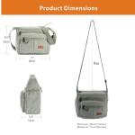 Anti‑theft RFID Messenger Laptop Bag 13in Grey