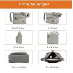 Anti‑theft RFID Messenger Laptop Bag 13in Grey