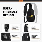 SKYSPER RFID Sling Backpack Black