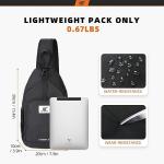 SKYSPER RFID Sling Backpack Black