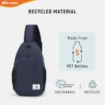 SKYSPER RFID Crossbody Travel Daypack Blue