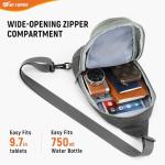 SKYSPER RFID Crossbody Sling Backpack Lightgray