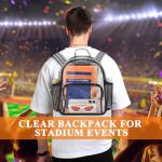 Lyingflat 12×12×6 Clear Stadium Backpack